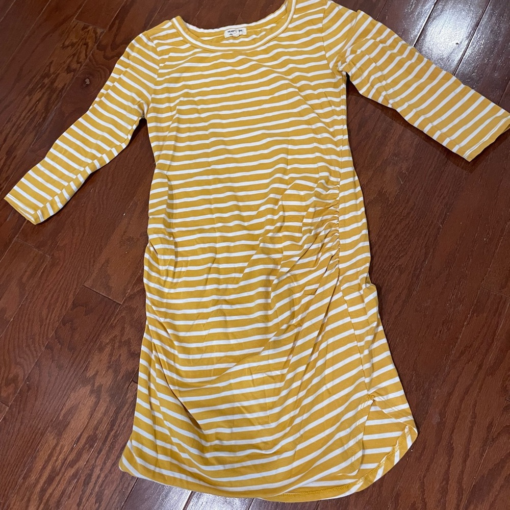 Yellow maternity dress